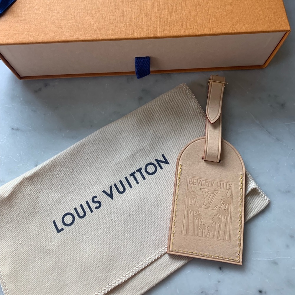 Louis Vuitton X - Beverly Hills- Rare Luggage tag